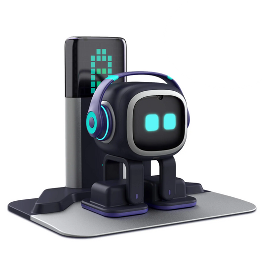 EMO Go Home robotas, dirbtinio intelekto stalinis augintinis su įkrovimo dokas, Living.AI
